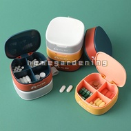 4 Gird Pill Case For Tablets Medicine Pill's Organizer Drug Capsule Plastic Storage Box Divider Weekly Travel Pill Cutter