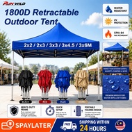 Khemah 10x20 Night Market Canopy（Full Set）Heavy Duty Folding Canopy Parking Camping Tent Waterproof 