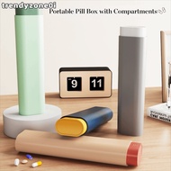 TRENDYZONE0I Weekly Pill Box, Portable Large Capacity 7 Day Pill Organizer, Premium 7 Grids Mini Pil