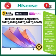 HISENSE A7Q SERIES 4K UHD SMART TV (85A7Q / 75A7Q / 65A7Q / 55A7Q / 50A7Q) – HDR, VIDAA, DOLBY AUDIO