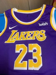 Nike 2018-2020 Lakers Away Swingman Jersey No.23 Lebron James Sz:56(廣告章）