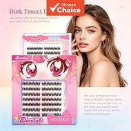 New DOROLAB Glue-Free False Eyelash Set, Rosy LC Curl 12+13mm Lashes, Under-Eye Friendly, Antibacter