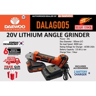 🔥READY STOCK🔥 DAEWOO DALAG005 CORDLESS ANGLE GRINDER & 6 MONTH WARRANTY