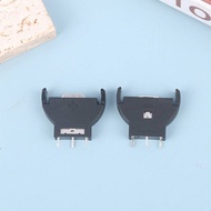 TMOY 10Pcs  Plastic CR2032 2032 3V Half-Round Cell Coin Vertical Battery Holder Battery Soet Case Mo