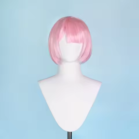 Re-zero Life In Another World Ram Cosplay Wig Rem Cosplay Cosplay Ram Wig 2D
