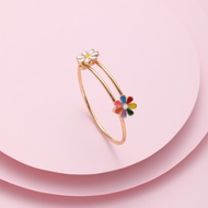 Hyl Jewelry 578B Wanita Gelang Titanium Bangle Bracelet  Stainless Terbaru Anti Karat Dan Keroncong 