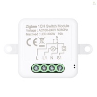 1CH Zigbee Mini Smart Switch Relay Module Support 2 Way Control Switch for Smart Home Automation, Wo
