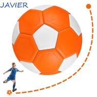 JAVIER Youth Football, Orange Recreational Curve Soccer Ball, Recreational Game Gift Sport Toy Curve