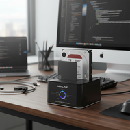 WAVLINK Official Dual Bay HDD Enclosure for 2.5/3.5 inch SSD/HDD with Cloning