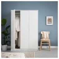 「Ready Stock」IKEA KLEPPSTAD Wardrobe Bedroom White Large Clothes Cupboard Almari Baju Putih Besar