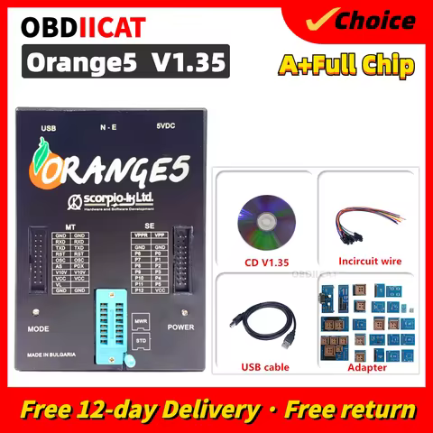 Best Orange5 ECU Programmer OEM Orange 5 Full Adapters V1.35 Orange5 Plus Full Universal Programmer