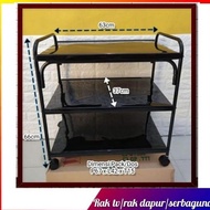 RAK TV BESI 3 SUSUN HITAM