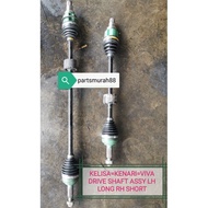 VIVA KENARI KELISA DRIVE SHAFT ASSY ORIGINAL JEPUN RH KANAN LONG LH KIRI SHORT *HALFCUT* / NEW / HEA