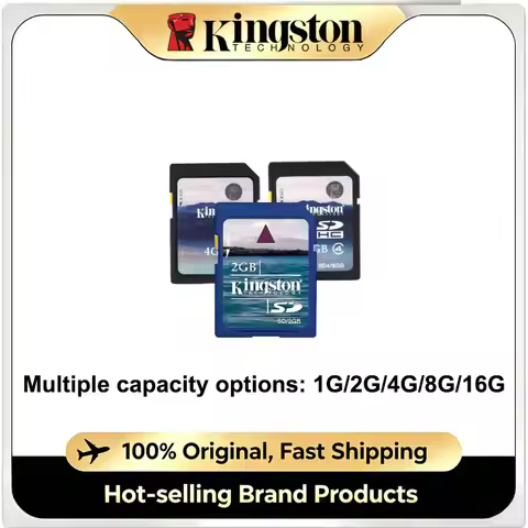 Kingston SD Memory Card 1G 2G 4G 8G 16GB Class4 SDHC Large SD Card For Canon Nikon Panasonic Vintage