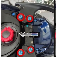 Scoopy Genio Brace Bolts, 4 GR5 Titanium Bolts