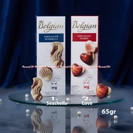 Belgian 65gr Chocolate Hearts Belgium Chocolate Seashells Belgian Chocolate Love Love Motif Shell Mo