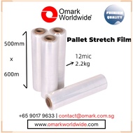 [SG Ready Stock]☆[1roll][600m]Kramo Pallet Stretch Film 500mm 2.2kg 12mic Moving Supplies Packaging Bubble Wrap Durable