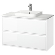 ÄNGSJÖN / BACKSJÖN Wash-stnd w drawers/wash-basin/tap 102x49x71 cm