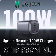 UGREEN 100W GaN 4-Ports Fast Charger 3C1A 3 Type C 1 USB A Charger compatible for M-acBook Pro/Air D