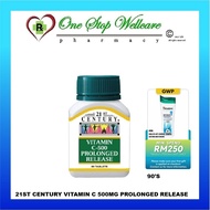 21ST CENTURY VITAMIN C 500MG PELEPASAN BERLANJUTAN / 21ST CENTURY VITAMIN C 500MG PROLONGED RELEASE 