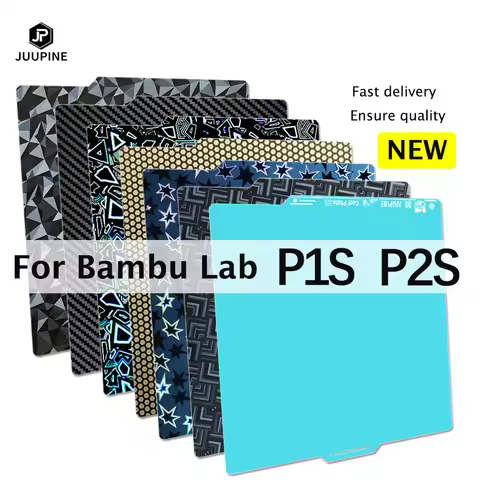 Bambulab P1S Build Plate Smooth Honeycomb Pei Textured P2S Upgrade Print Plate For Bambu lab P2S Acc