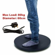 60cm 24英寸直徑80KG重型黑色電動旋轉顯示架轉盤