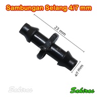 Connection Hose Connector/ Size 4/ 7 mm PE Hose Nipple For Irrigation 4 6 7 mm