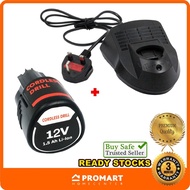 OEM Charger 10.8V 12V & 12V ( 1.5Ah ) Battery Can Be Used For 10.8v & 12v  GSR 120 GSR10.8 GDR 120 G