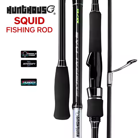 Hunthouse 2.29m 2.52m Squid Egi Fishing Rod 2 Sections M/ML Spinning Eging Rod For Octopus Cuttlefis