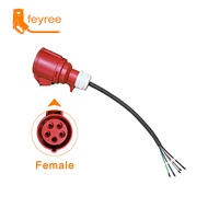 feyree EV Charger Schuko Plug to CEE Industrial Female Plug 5 Pins Socket Adapter Connect with 16A 3