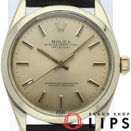 二手勞力士蠔式恆動男士腕錶，氚夜光，古董款，已翻新，蠔式恆動1024(1) GF/SS/皮錶帶，顏色，已翻新拋光，1965年，品相極佳