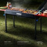 Barbecue Grill BBQ Portable 8-12 people use 大型戶外燒烤架 8-12人用 腳部可以調節高度 戶外家具 便攜燒烤架 燒烤爐 野餐 沙灘 家用 天台 露營 朋友