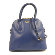 PRADA Saffiano皮革Saffiano Lux Dome Bag金扣手挽肩背兩用袋