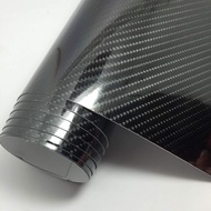 Carbon Fiber Vinyl Wrap for Cars, 6D High Gloss Car Wraps Vinyl Roll Bubble Free, PVC Self Adhesive 