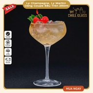 Champagne Glass, Martini Glass Coupe Round Gourd 250ml - Classic Champagne Coupe