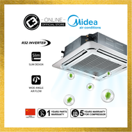 (WEST) Midea Ceiling Cassette 1.5 HP, 2HP, 2.5HP, 3HP, 4HP, 5HP  R32a (Non-Inverter)