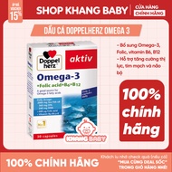 Doppelherz Omega 3 supplement pills to enhance vision, heart, and brain Box of 30 pills - KHANG BABY