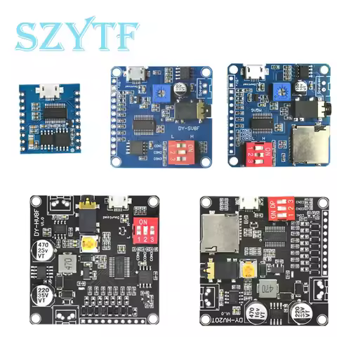 Voice Playback Module MP3 Music Player UART I/O Trigger Amplifier Board DY-SV17F DY-SV5W DY-SV8F DY-