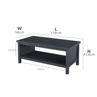 KitchenZ 3.8FT Akara Series Coffee Table with Open Storage-HMZ-FN-CT-A1160-DG
