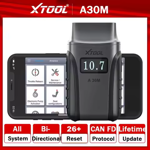 XTOOL Anyscan A30M OBD2 Car Diagnostic Tool Bidirectional Scanner Wireless BT Tool for Android iPhon