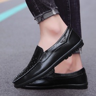 Men Cow Leather Shoes for Men Loafers Moccasins Shoes Casual Driving Shoes Slip on Flat Loafer Shoes