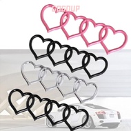 GOGUVO Trunk Tail Label Badge, ABS Plastics Heart-shaped Love Heart Logo Rear, Car Logo Trunk Label 