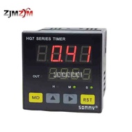 New Arrival Multifunction HG7-RB40 Time Relay AC220V 3A Double Row Four LED A Group of Relay Output 