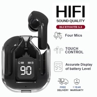 Transparent Charging Case Low latency Intelligent Noise Eduction Earbud Quick Gaming Bluetooth Earph