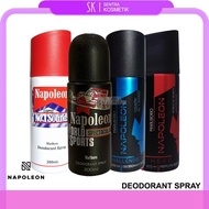 Napoleon Deodorant Parfum Body Spray World Sport Marlboro Wangi No.1 Sounds Pria - 100% Original BPO