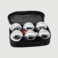 French Petanque Set, Classic Bocce Ball Game with Portable Case, Target Ball And Measuring Rope, Sui