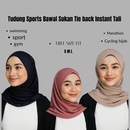 hot Tieback Tudung Bawal Sukan Tieback Tudung Sports Muslimah | Kain Stretch & Selesa