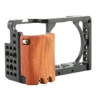Cage Kit for Sony Alpha A6300 /A6400/ A6100/A6000, with Wooden Handgrip - 109