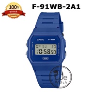 !!ประกัน1ปีและกล่อง CMG!! CASIO รุ่น F91WB นาฬิกาผู้ชาย นาฬิกาผู้หญิง สายเรซิ่น F91 F-91 F-91WB F-91