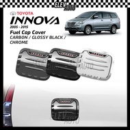 Toyota Innova 2005 - 2015 Fuel Cap Cover Tank Cap Trim Carbon Chrome Black Garnish Accessories Bodyk
